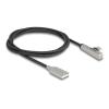 Delock - USB-Kabel - USB (M) zu 24 pin USB-C (M) gewinkelt - USB 2.0 - 20 V - 3 A - 1 m - Schnellladen bis 60 W - Schwarz / Silber