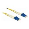 Delock - Netzwerkkabel - LC Single-Modus (M) zu LC Single-Modus (M) - 50 m - 2 mm - Glasfaser - Duplex - 9 / 125 Mikrometer - G.657.A1 / OS2 - halogenfrei - Gelb
