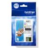 Brother LC421 - 4er-Pack - Schwarz, Gelb, Cyan, Magenta - original - Tintenpatrone - für Brother DCP-J1140DW, MFC-J1010DW, MFC-J1012DW
