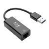Eaton Tripp Lite Series USB 3.0 SuperSpeed to Gigabit Ethernet Adapter RJ45 10 / 100 / 1000 Mbps - Netzwerkadapter - USB 3.0 - Gigabit Ethernet - Schwarz