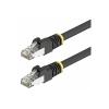 Startech - Patch-Kabel - RJ-45 (M) zu RJ-45 (M) - 7 m - 7.2 mm - S / FTP - CAT 5 / 5e / 6/6a - IEEE 802.3bt - im Freien, ohne Haken, UV-Schutz - Schwarz