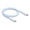 Delock USB 2.0 Kabel USB-C Stecker zu Stecker PD 3.0 60 W 1 m blau Silikon
