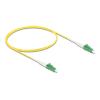 Delock - Netzwerkkabel - LC / APC Einzelmodus (M) zu LC / APC Einzelmodus (M) - 1 m - 2 mm - Glasfaser - Simplex - 9 / 125 Mikrometer - G.657.A2 / OS2 - halogenfrei - Gelb