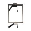 Eaton Tripp Lite Series 12U Wall Mount Pivoting 2-Post Open Frame Rack Cabinet Hinged - Schrank offener Rahmen - 2 Pfosten - geeignet für Wandmontage - strukturiert, schwarze Pulverbeschichtung - 12U