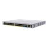 Cisco CBS350-48NGP-4X managed stackable Layer3 Switch: - 40x10 / 100 / 1000 Base-T (RJ45) + 8x100M / 1GE / 2,5GE / 5GE Ports - 2x10GE combo (RJ45 / SFP+) + 2x10GE SFP+ Uplink Ports, - Switching Capacity:240Gbps, incl. rack-&wallmount Kit, - max.Stack:4Stk