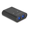 Delock - USB-Schalter - 5 Gbps, 2 PCs zu 1 Gerät - 2 x USB - Desktop