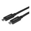 StarTech.com USB-C Kabel mit Power Delivery (3A) - St / St - 2m - USB 3.0 - Zertifiziert - USB 3.0 Typ C Kabel - USB 3.1 Gen1 (5Gbit / s) - USB-Kabel - USB-C (M) zu USB-C (M) - USB 3.1 - 3 A - 2 m - Schwarz - für P / N: DKT30CHPD3, DKT30CHVSDPD, KITBXDOCK