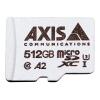 AXIS Surveillance - Flash-Speicherkarte (microSDXC-an-SD-Adapter inbegriffen) - 512 GB - A2 / UHS-I U3 / Class10 - microSDXC UHS-I - für AXIS D3110, M3085, M3086, M4308, M5075, M7116, P3727, P3818, Q1656, Q1715, Q1942, Q6100