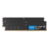 Crucial - DDR5 - Modul - 128 GB: 2 x 64 GB - DIMM 288-PIN - 3200 MHz / PC5-51200 - CL52 - 1.1 V - taktunabhängig unbuffered - on-die ECC - Schwarz