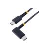 StarTech.com 1 m USB-C Ladekabel Mit Winkelstecker und 60W PD - Robust - USB-Kabel - 24 pin USB-C (M) gerade zu 24 pin USB-C (M) rechtwinklig - USB 2.0 - 3 A - 1 m - Schwarz
