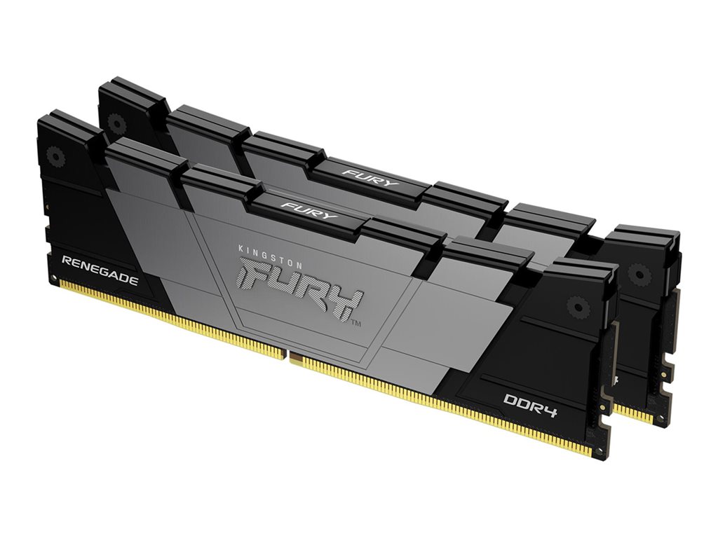 Kingston FURY Renegade - DDR4 - Kit - 32 GB: 2 x 16 GB - DIMM 288-PIN - 3200 MT / s / PC4-25600 - CL16 - 1.35 V - ungepuffert - non-ECC - Schwarz