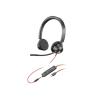 Poly Blackwire 3325 - Blackwire 3300 series - Headset - On-Ear - kabelgebunden - 3,5 mm Stecker, USB-C - Schwarz - UC-zertifiziert - Replaces Poly SKU 213939-101