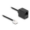 Delock Telefonkabel RJ11 Stecker zu RJ45 Buchse schwarz 5 m