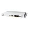 Cisco Catalyst 1300-24P-4X - Switch - L3 - managed - 24 x 10 / 100 / 1000 (PoE+) + 4 x 10 Gigabit SFP+ - an Rack montierbar - PoE+ (195 W)