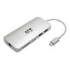 Eaton Tripp Lite Series USB C Docking Station, 4K @ 30 Hz, HDMI, Thunderbolt 3, USB-A Hub, PD Charging, SD / Micro SD, GbE, USB Type C, USB-C - Dockingstation - USB-C 3.1 / Thunderbolt 3 - HDMI - 1GbE