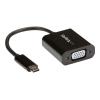 StarTech.com USB-C to VGA Adapter - Black - 1080p - Video Converter For Your MacBook Pro - USB C to VGA Display Dongle (CDP2VGA) - USB / VGA-Adapter - 24 pin USB-C (M) zu HD-15 (VGA) (W) - USB 3.1 Gen 1 / Thunderbolt 3 - 18 cm - USB-Strom, 1920 x 1200