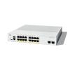 Catalyst C1300-16P-2G Enterprise-Class Switch: -  16Port 1GE, 2Port 1GE SFP, 120W PoE, Fanless, - Rack-mountable, - Achtung: Rack-Mount-Bracket (RCKMNT-CMPCT-1K=) muß separat bestellt werden!