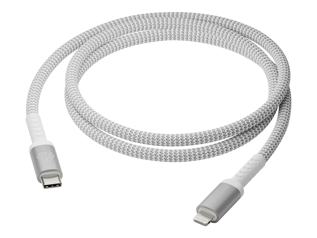 dbramante1928 re-charge - Lightning-Kabel - 24 pin USB-C männlich zu Lightning männlich - 1.2 m - geflochtenes Kabel, 100 % recycelter Kunststoff