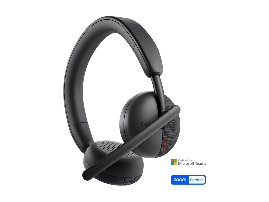 Dell Wireless Headset WL3024 - Headset - On-Ear - Bluetooth - kabellos - Zertifiziert für Microsoft Teams, Zoom-zertifiziert
