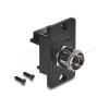Delock - Antennendose - zu F Weiblich - IEC (Buchse) - 1 Modul - Schwarz