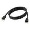 1 m HDMI-Kabel - 8k bei 60 Hz - HDMI-Version 2.1 - 48 Gbps - doppelt abgeschirmt - vergoldete Stecker - HDMI (m) zu HDMI (m) - Außendurchmesser 7,3 mm - 28 AWG - schwarz
