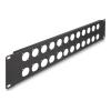 Delock 19 Zoll D-Typ Patchpanel 24 Port 2 HE schwarz