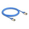Delock RJ45 Netzwerkkabel Cat.8.1 F / FTP Slim 2 m blau