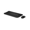 HP 585C - Tastatur-und-Maus-Set - Dual-Modus, 3-Zonen-Layout, Multi-Gerät, flacher Tastenanschlag - 100% - full size - kabellos - Bluetooth, 2.4 GHz - QWERTY - Englisch - Schwarz