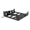 StarTech.com Speichereinschubadapter für 3.5" (8.9cm) HDD auf 5.25" (13.3cm) Schacht - Festplatten Bracket für 3.5 Zoll in Schwarz - Laufwerksschachtadapter - Schwarz - für P / N: 25SATSAS35HD, 35FCREADBU3, 35SAT225S3R, HSB225S3R, S251BU31REM, SATBP125