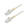 StarTech.com 1m Cat6 UTP RJ45 Gigabit Patchkabel Snagless - Cat 6 Netzwerkkabel mit Schutzmanschette - Cat.6 Patch-Kabel - Weiß - Patch-Kabel - RJ-45 (M) zu RJ-45 (M) - 1 m - UTP - CAT 6 - ohne Haken - weiß