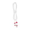 CHERRY - USB-Kabel - USB (M) zu 24 pin USB-C (M) - USB 2.0 - 1.5 m - geflochtenes Kabel - weiß