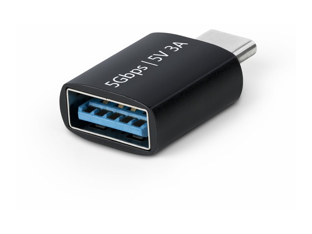 StarTech.com USB-C to USB-A Adapter, USB 5Gbps, Compact USB-C Male to USB-A Female Adapter, Durable Metal Housing, M / F - USB-Adapter - 24 pin USB-C (M) zu USB (W) - USB 3.2 Gen 1 - 5 V - 3 A - Passiv, up to 5 Gbps data transfer rate - Schwarz