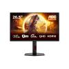AOC Gaming Q27G4ZDR - G4 Series - OLED-Monitor - Gaming - 68.6 cm (27") (26.5" sichtbar) - 2560 x 1440 QHD @ 240 Hz - HDR10 - 0.03 ms - 2xHDMI, DisplayPort - Schwarz, Rot