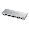 Zyxel XGS1250-12 - Switch - managed - 8 x 10 / 100 / 1000 + 3 x 1 / 2.5 / 5/10GBase-T + 1 x 1 Gigabit / 10 Gigabit SFP+ - Desktop