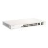 Nuclias Cloud Managed 28-Port Layer2 PoE+ Gigabit Switch, 24x 10 / 100 / 1000Mbit / s TP (RJ-45) PoE Port, Port 1-24 802.3at Power-over-Ethernet bis 30 Watt Leistung pro Port, 4x 1000Mbit / s SFP Slot, 802.3x Flow Control, 802.3ad Link Aggregation und sta