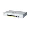Cisco Business 220 Series CBS220-8FP-E-2G - Switch - Smart - 8 x 10 / 100 / 1000 (PoE+) + 2 x Gigabit SFP (Uplink) - an Rack montierbar - PoE+ (130 W) - wiederaufbereitet