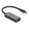 Delock - Adapterkabel - USB-C männlich zu HDMI weiblich - 17 cm - Grau - 8K60Hz (7680 x 4320) Unterstützung, HDR-Unterstützung