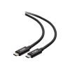 C2G 3.3ft (1m) USB-C Male to USB-C Male Cable (20V 5A) - USB4 (40Gbps) - USB-Kabel - 24 pin USB-C (M) zu 24 pin USB-C (M) - USB 2.0 / USB 3.2 / USB4 / Thunderbolt 3 - 20 V - 5 A - 1 m - umkehrbare Stecker, 8K Unterstützung, hauchvergoldete Kontakte,