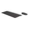 Logitech Slim Wireless Combo MK470 - Tastatur-und-Maus-Set - kabellos - 2.4 GHz - QWERTZ - Deutsch - Graphite