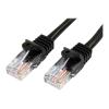 StarTech.com 2m Cat5e RJ45 UTP Netzwerkkabel Snagless - Cat 5e Patchkabel - Schwarz - Stecker / Stecker - Patch-Kabel - RJ-45 (M) zu RJ-45 (M) - 2 m - UTP - CAT 5e - geformt, ohne Haken - Schwarz