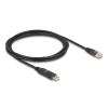 Delock Adapter USB 2.0 Typ-A Stecker zu 1 x Seriell RS-232 RJ45 Stecker 1,8 m schwarz