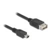 Delock USB 2.0 Kabel USB Typ Mini-B Stecker zu EASY USB Typ-A Buchse 2 m